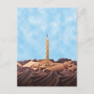 Cartão Postal Vela de Aniversário