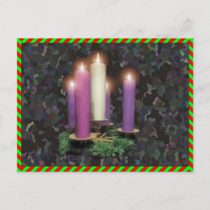 Cartão Postal Velas de Adviento
