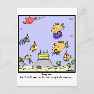 Cartão Postal Velas de Aniversário