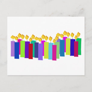 Cartão Postal Velas de Aniversário