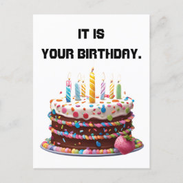 Cartão Postal Velas De Bolo De Aniversário Personalizadas Celebr