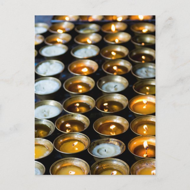 Cartão Postal Velas de Manteiga de Iaques (Frente)