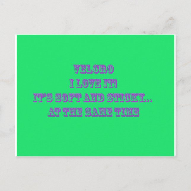 Cartão Postal Velcro (Frente)