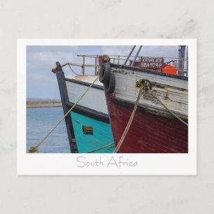 Cartão Postal Velddrif West Coast Harbor Boats South Africa SA