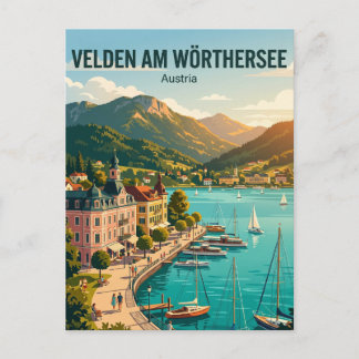 Cartão Postal Velden am Wörthersee Áustria