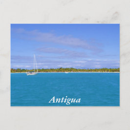 Cartão Postal veleiro em Antígua