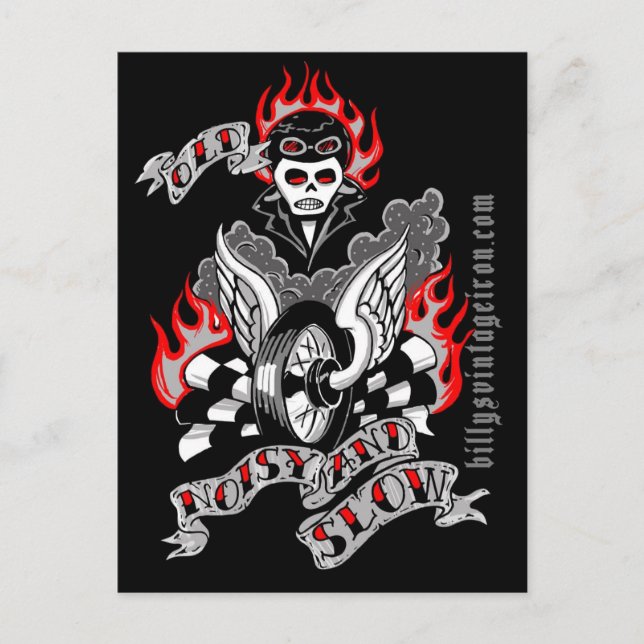 Cartão Postal Velha, ruidosa & lenta (cor) (Frente)