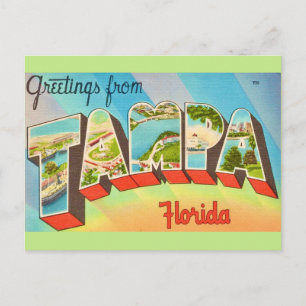 Cartão Postal Velha Tampa Flórida
