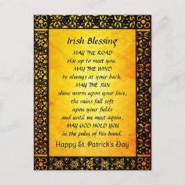 Cartão Postal Velho Bênção Irlandesa, Rua, Dia de Patrick