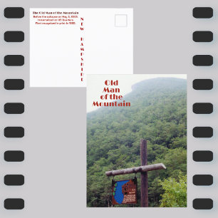 Cartão Postal Velho da Montanha New Hampshire Fotografia