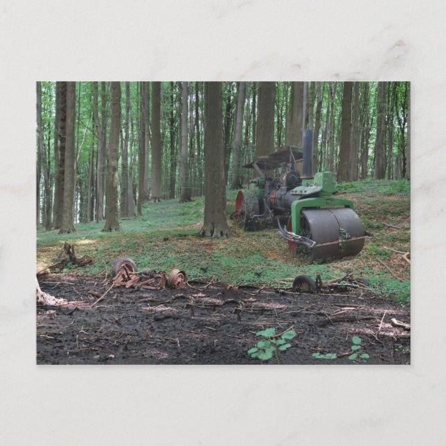 Cartão Postal Velho Ferro III - Dampfwalze (Frente)