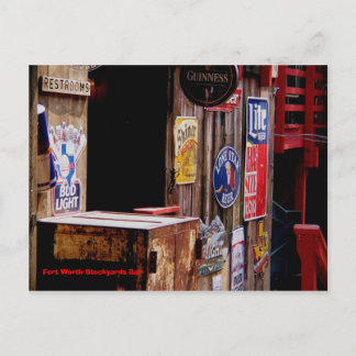 Cartão Postal Velho Oeste, Forte Worth Stockyards Bar