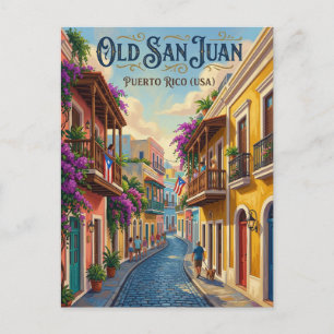 Cartão Postal Velho San Juan Porto Rico