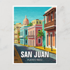 Cartão Postal Velho San Juan Porto Rico Viagem