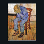 Cartão Postal Velho Triste de Vincent van Gogh 1890<br><div class="desc">Tanto quanto sei,  estas imagens estão em dominio público e acreditam ser livres de usar sem restrições nos EUA. 
 Por favor,  entre em contato comigo se você descobrir que nenhuma dessas imagens está no Dominio público.</div>