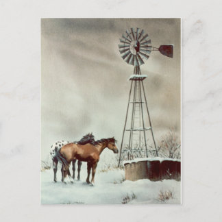 Cartão Postal VELHO WINDMILL por SHARON SHARPE