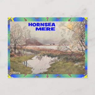 CARTÃO POSTAL VELHO YORKSHIRE - HORNSEA MERE