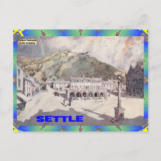 CARTÃO POSTAL VELHO YORKSHIRE - SETTLE