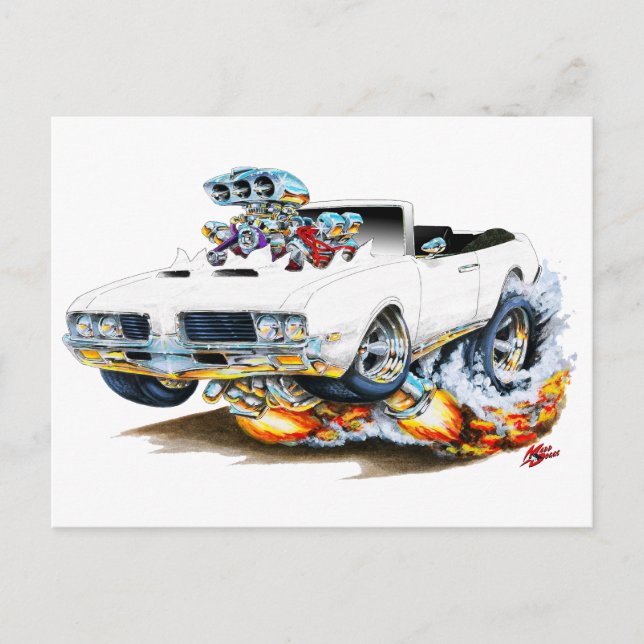 Cartão Postal velhos 1969 Brancos Cutlass (Frente)