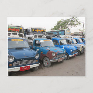 Cartão Postal Veludo Azul Mazdas Taxis