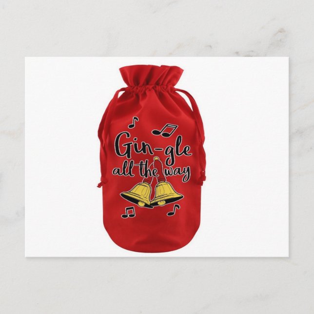 Cartão Postal Velvet Bottle Bag, Velvet Wine Bag Promocional (Frente)