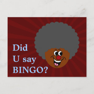 Cartão Postal Vencedor do Prêmio da Noite de Bingo do Centro de 