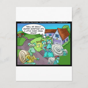 Cartão Postal Vendas de imóveis de caracol presentes engraçados 