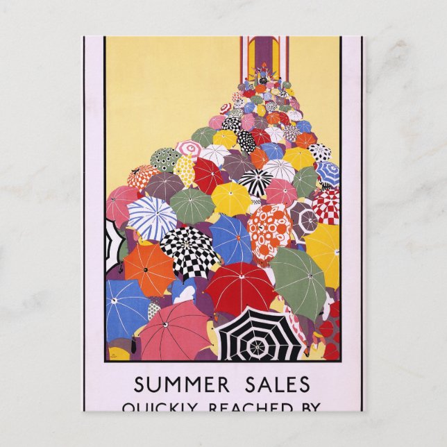 Cartão Postal Vendas de verão rapidamente alcançadas pelo Metrô (Frente)