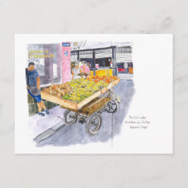 Cartão Postal Vendedor de frutas em Old Havana, Cuba