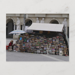 Cartão Postal Vendedor de livros em Skopje, Macedônia do Norte