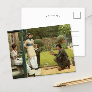 Cartão Postal Vendedor de Peixes-Ouro George Dunlop Leslie