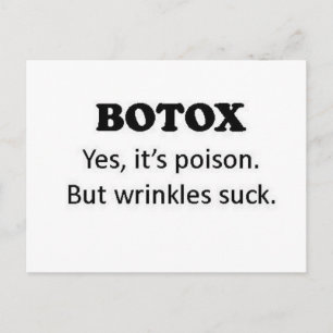 Cartão Postal Veneno de Botox