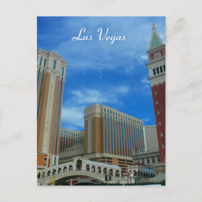 Cartão Postal venetian vegas (Frente)