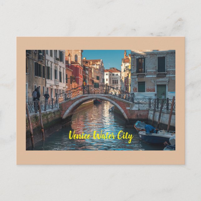 Cartão Postal Veneza Cidade das Águas de Roma (Frente)