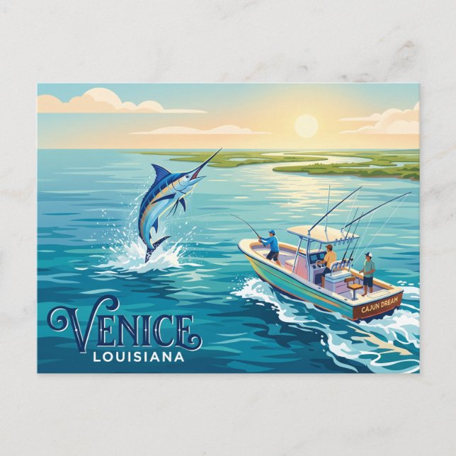 Cartão Postal Veneza EUA (Frente)