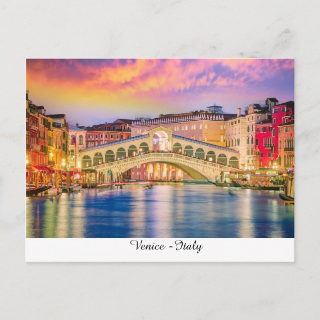 Cartão Postal Veneza Itália (Frente)