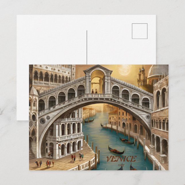 Cartão Postal Veneza Itália (Frente/Verso)