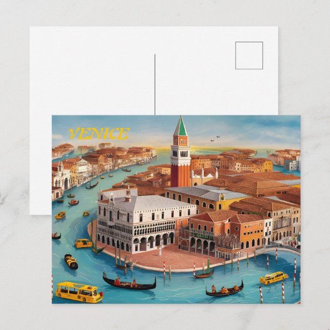 Cartão Postal Veneza Itália (Frente/Verso)