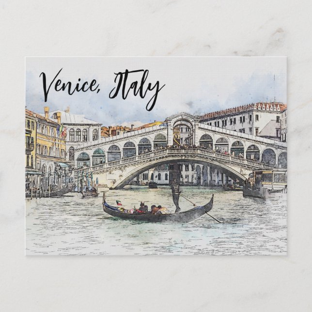 Cartão Postal Veneza, Itália (Frente)