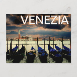 Cartão Postal Veneza Itália Gôndolas Venezia