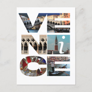 Cartão Postal Veneza Itália - Venezia Italia viagem Wall Decal