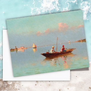 Cartão Postal Veneza, na lagoa