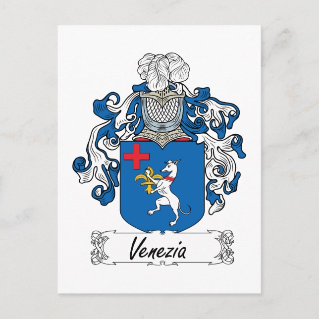 Cartão Postal Venezia Family Crest (Frente)