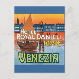 Cartão Postal Venezia Hotel Royal Danieli