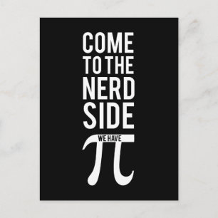 Cartão Postal Venha Ao Lado Do Nerd