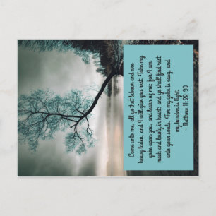 Cartão Postal Venha até mim todos vocês que estão cansados