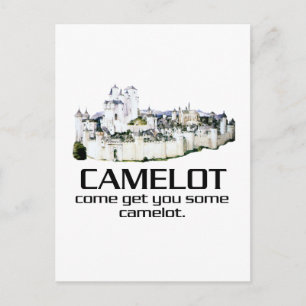 Cartão Postal Venha pegar um pouco de Camelot.