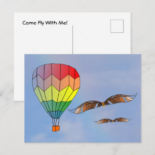 Cartão postal - Venha Voar Comigo