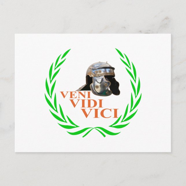 Cartão Postal Veni Vidi Vici (Frente)