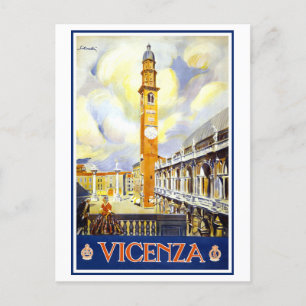 Cartão Postal Vênice Antiga, Itália, Cartaz de Viagem